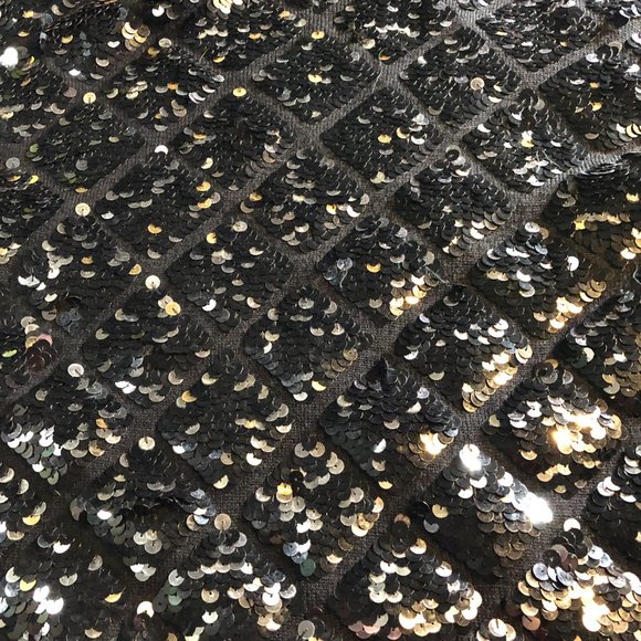 VTG 📌Cathy HARDWICK 80s Eye-Catching Formal Long Sleeves Wool Top with Sequins - Picture 8 of 11